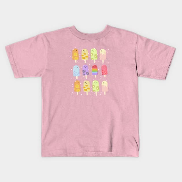 Kawaii Ice Cream Kids T-Shirt by Mydrawingsz